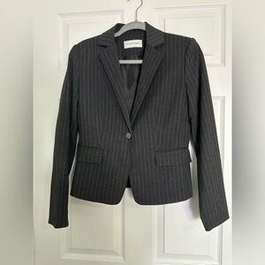Calvin Klein Charcoal Pinstripe Blazer